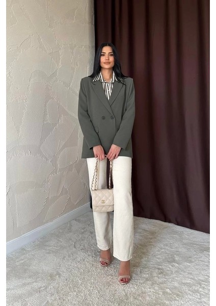 Haki Blazer Ceket