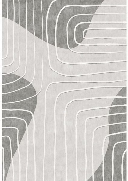 Siesta Modern 32-519 Modern Desenli Dokuma Tabanlı Yıkanabilir Şönil Salon ve Oda Halısı