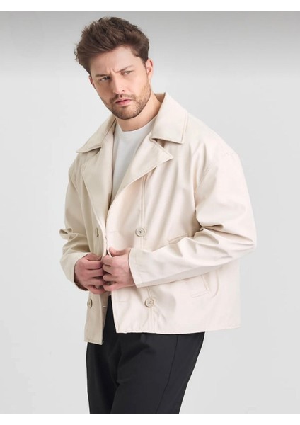 Yeni Sezon Crop Fit Erkek Trençkot Ceket modelleri