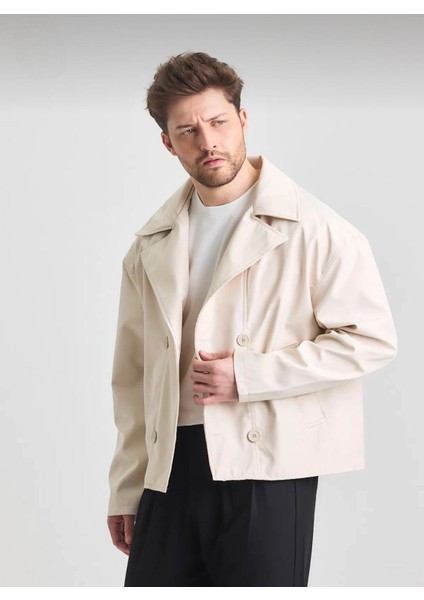Yeni Sezon Crop Fit Erkek Trençkot Ceket fırsatları