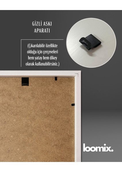 2 Li Ahşap Posterli Tablo , Fotoğraf Çerçevesi , Duvar Çerçevesi fırsatları