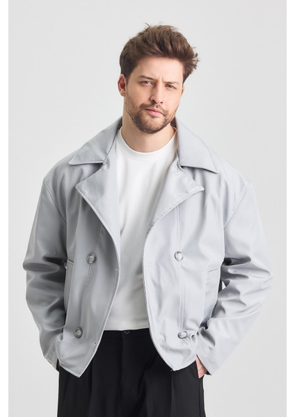 Yeni Sezon Crop Fit Erkek Trençkot Ceket fırsatları