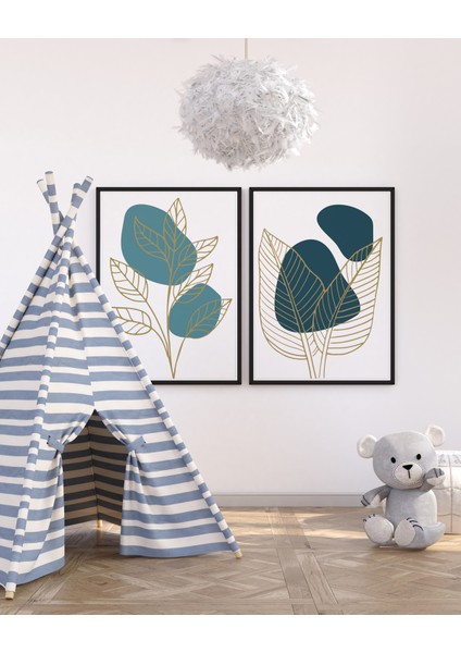 2 Li Ahşap Posterli Tablo , Fotoğraf Çerçevesi , Duvar Çerçevesi fiyatları