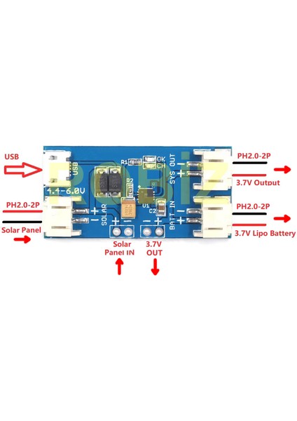 CN3065 6V Solar Panel ile 1s 3.7V 0.5A Lityum Pil Şarj Kartı Micro USB Giriş Güneş Pili 18650 Lion Batarya Akü Mobil Şarj Kontrol modelleri