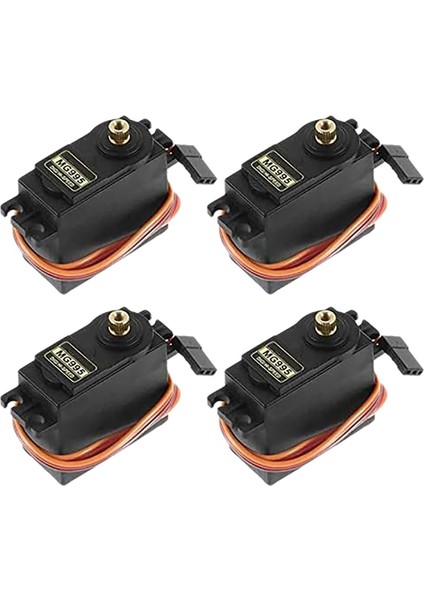 MG995 Kontrol Açısı Için 4 Adet Servo Motor 180 Metal Dişli Servo 20KG Dijital Yüksek Hızlı Tork Servo Motor Akıllı Araba Robotu Için (Yurt Dışından)