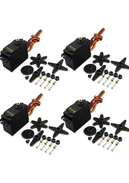 MG995 Kontrol Açısı Için 4 Adet Servo Motor 180 Metal Dişli Servo 20KG Dijital Yüksek Hızlı Tork Servo Motor Akıllı Araba Robotu Için (Yurt Dışından)