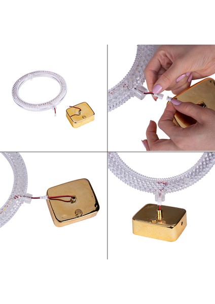 LED Işıklı Kristal Çember Fotoğraf Çerçevesi modelleri