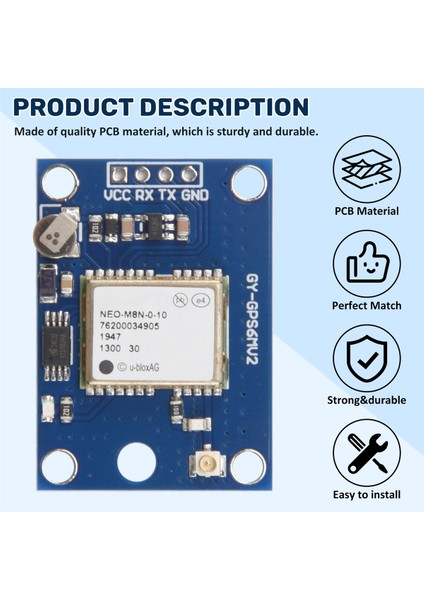 Gy-Gpsv3 NEO-M8N Gps Modülü Apm Mwc Uçuş Kontrol Cihazı Px4 Pixhawk V2.4.5 Apm2.56 Apm 1.65 -3.6V (Yurt Dışından)