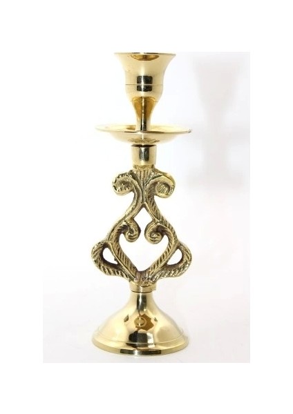 Tekli Pirinç Şamdan Model 5