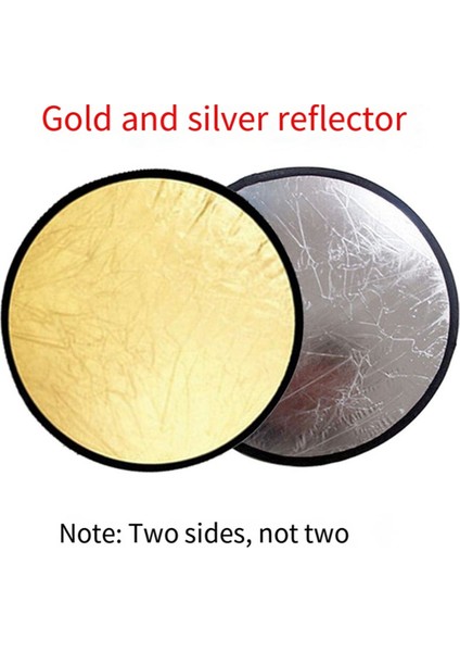 Fotoğraf Reflektör 2'si 1 Arada Altın Gümüş Katlanabilir Mini Yuvarlak Taşınabilir Stüdyo Difüzör Için Uygun (Yurt Dışından) modelleri