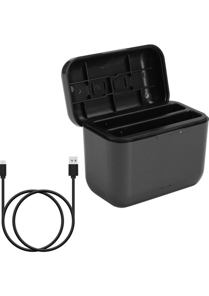 INSTA360 X4 Hızlı Taşınabilir 2 Kanallı Pil Şarj Depolama Istasyonu Için Hızlı Pil Şarj Cihazı Misro Sd Kartını Saklayabilir (Yurt Dışından) modelleri