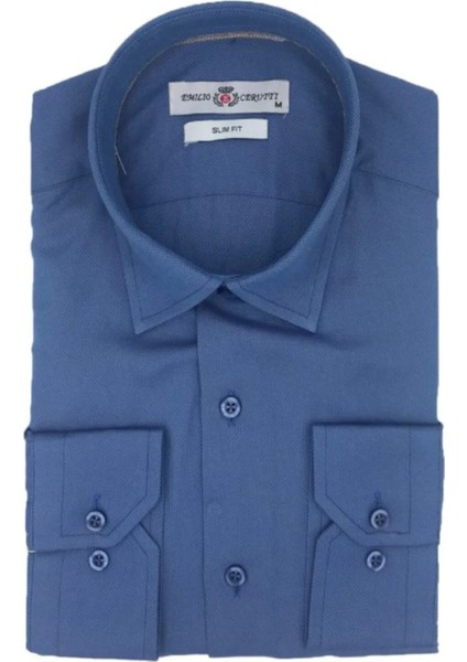 Indigo Slim Fit Uzun Kollu Erkek Gömlek