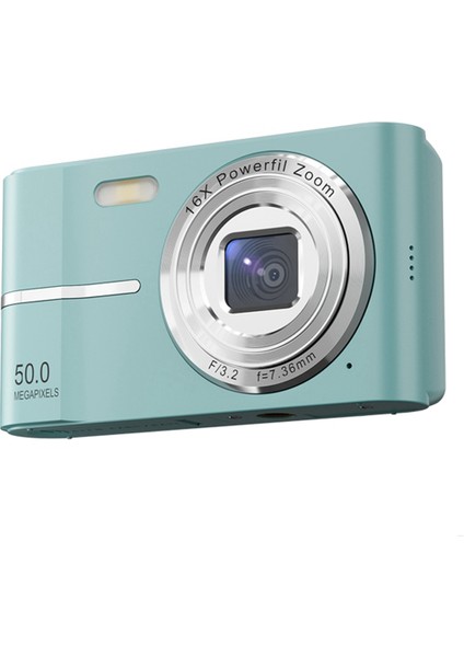 2.4 Inç Retro Dijital Kamera 4K Hd Küçük Taşınabilir Cmos Mini Kamera 50MP 16X Zoom Video Kaydedici Kamera Yeşil (Yurt Dışından)
