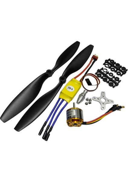 2212 1000KV 6t Fırçasız Öncü Motor + 30A Esc + 1045 Rc Uçak Multicopter Için Pervane Kiti (Yurt Dışından)