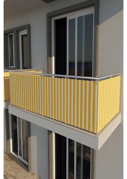 Balkon Demiri Perdesi Korkuluk Perdesi Her Ölçüde En x Boy Özel Dikim