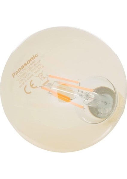 E27 LED Filament Lamba, Sıcak Sarı Işık (2000K), 7W, 630 Lümen, G95