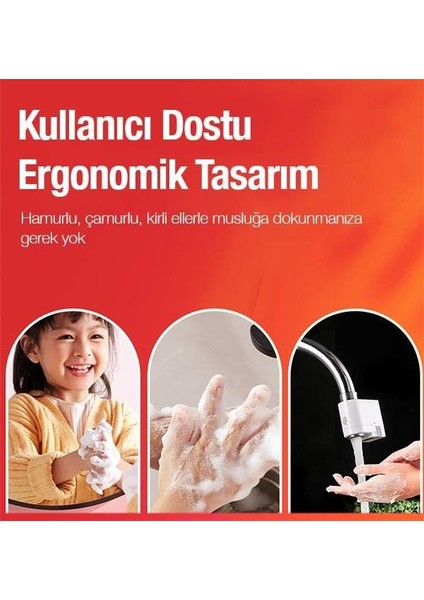Polham Otomatik Sensörlü Su Tasarruflu Musluk Başlığı, Kızılötesi Sensörlü, Tüm Musluklara Uyumlu