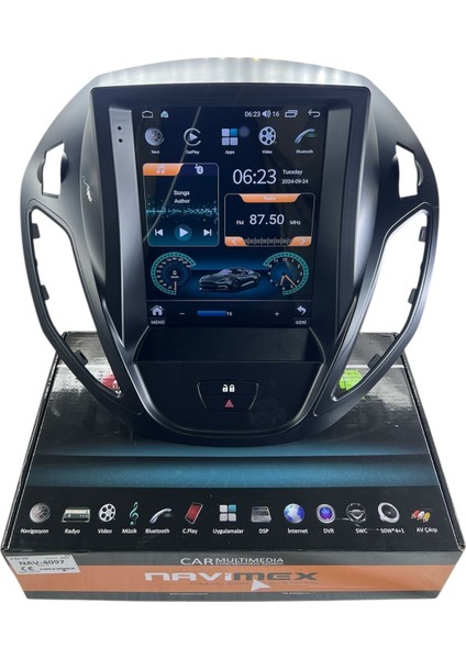 Ford Courier 2013-2023 Navimex Samsung Işlemcili (Fanlı) Profesyonel Tesla Oem Multimedia