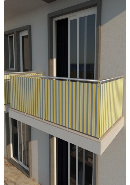 Balkon Demiri Perdesi Korkuluk Perdesi Her Ölçüde En x Boy Özel Dikim