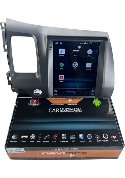 Honda Civic Fd6 Navimex Samsung Işlemcili (Fanlı) Profesyonel Tesla Oem Multimedia modelleri