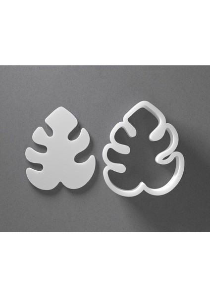 Canavar Yaprağı Kurabiye Kalıbı / Kesici / Şekillendirici