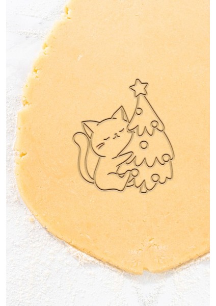 Yılbaşı Kedi Kurabiye Kalıbı, Hamur Şekillendirici