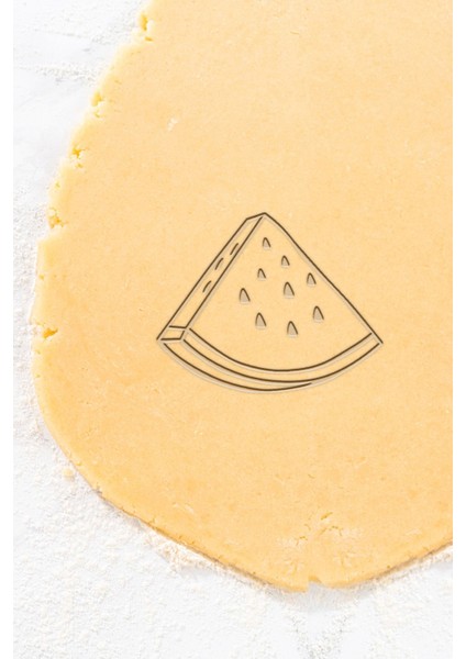 Karpuz Dilimi2 Kurabiye Kalıbı, Hamur Şekillendirici