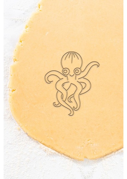 Octopus Baby Kurabiye Kalıbı, Hamur Şekillendirici
