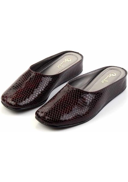 Bordo Yılan Kadın Ev Terliği XZ1190929207 fiyatları