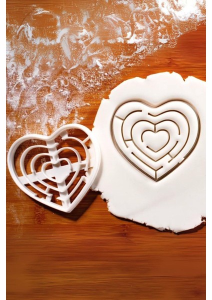 Labirent Kalp Kurabiye Kalıbı, Hamur Şekillendirici