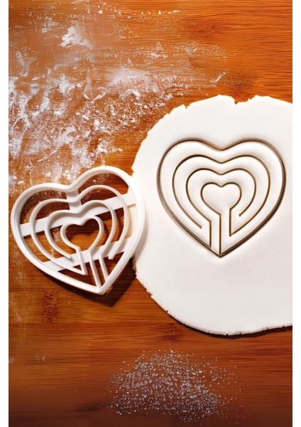 Kalp Labirent Kurabiye Kalıbı, Hamur Şekillendirici