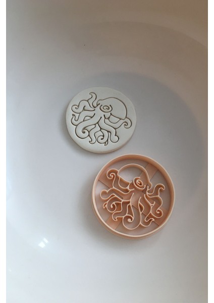 Ahtapot Kurabiye Kalıbı, Kesici, Şekillendirici