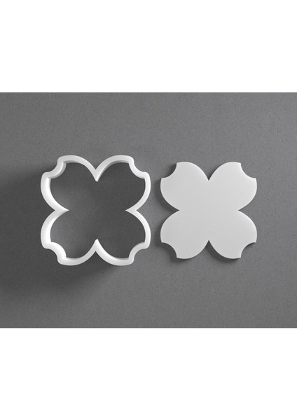 Kızılcık Çiçeği Kurabiye Kalıbı / Kesici / Kalıbı