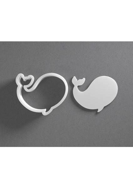 Stilize Balina Kurabiye Kalıbı / Kesici / Şekillendirici