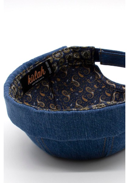 Urban Koyu Mavi Docker Şapka - Sipersiz Denim %100 Pamuk Kep indirimleri