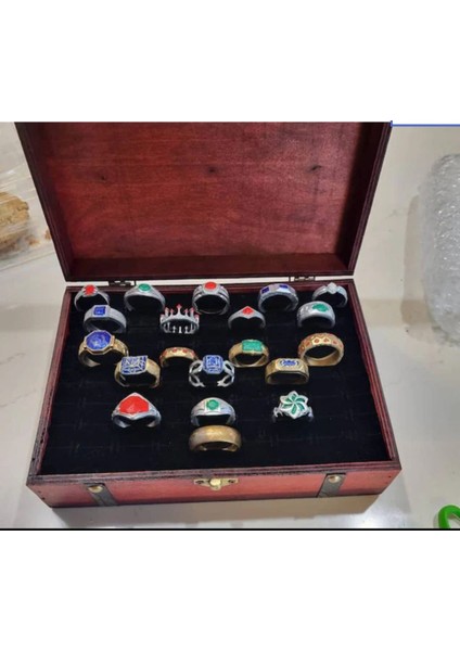 Lotr Güç Yüzükleri 20LI Set Reçine Baskı Yüzüklerin Efendisi Koleksiyonerlere Özel/hediye Içerik modelleri