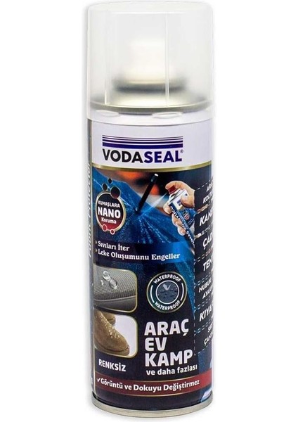Vodeaseal Kumaş Koruyucu Su Kaydırma Özellikli Sprey 200 ml