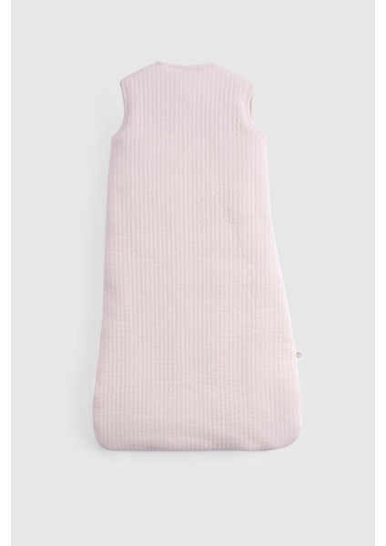 Elyaf Dolgulu Kapitone Pembe Uyku Tulumu 0-6 Ay