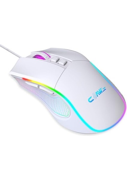 Crossfire V1 12800 Dpi Makro Yazılımlı Chromatic Rgb Gaming Mouse - Beyaz