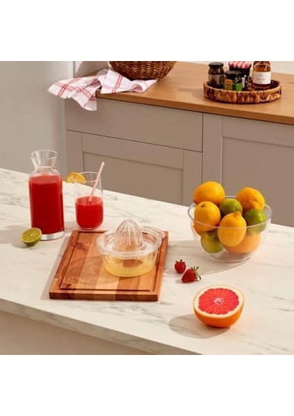 Home Şeffaf Kristal Limon Sıkacağı, Narenciye ve Portakal Sıkma Aparatı, Dayanıklı ve Şık Tasarım, Mutfakta Kolay Kullanım Için Ideal
