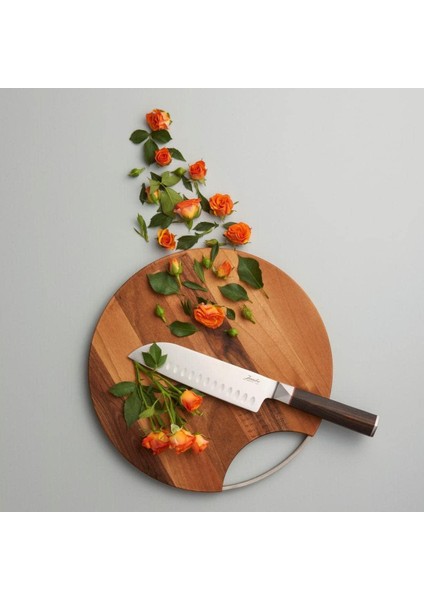 Wood Mood Kesme ve Sunum Tahtası Yuvarlak