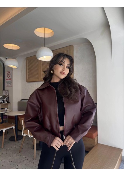 Deri Bomber Deri Ceket