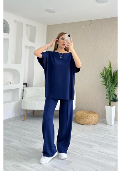 Buketli Kadın Pis Dikiş Detaylı Kısa Kollu Eşofman Alt - Üst Takım modelleri