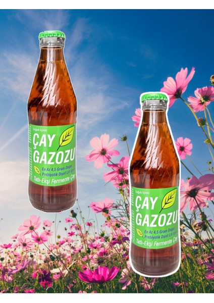 Çay Gazozu - Cam Şişe 250 ml x 6 Adet