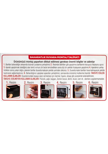 Luxury Standlı 12LI Kendinden Yapışkanlı Kaşıklı Etiketli Kapaklı Baharatlık Takımı 1 Adet modelleri