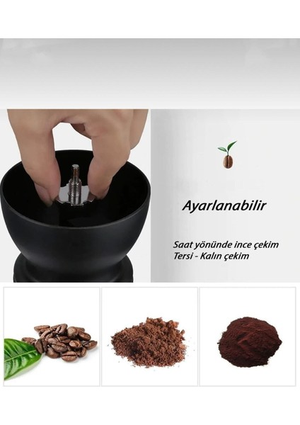 Luxury Hazzar Seramik Kahve Değirmeni - Chemex, V60, French Press 1 Adet fiyatları