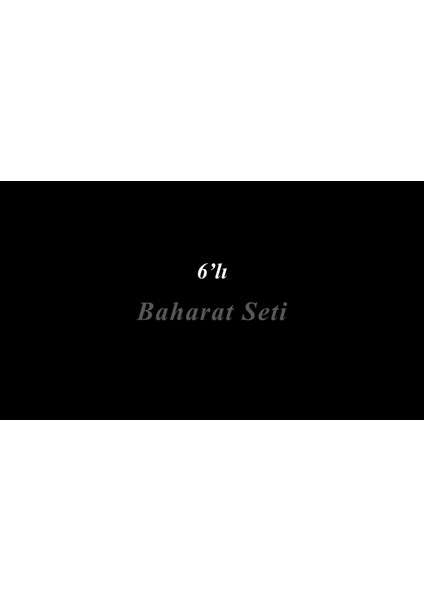 Luxury 6'lı Baharat Seti 1 Adet
