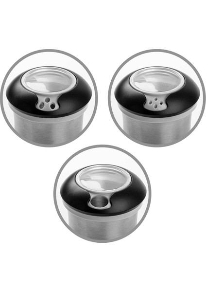 Luxury Standlı 6lı Paslanmaz Çelik Baharatlık Seti 110ML 1 Adet