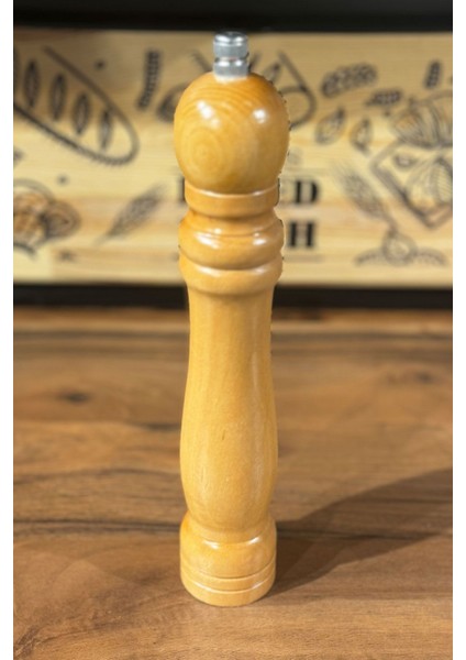 Luxury Tuz Karabiber Değirmeni Baharat Öğütücü Ahşap Değirmen 25 cm 1 Adet
