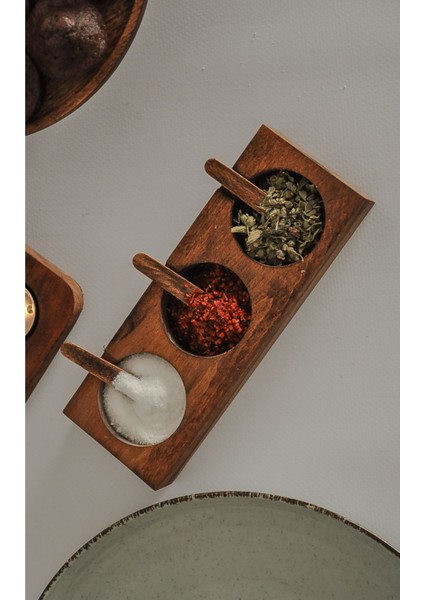 Luxury Ahşap Sofra Baharatlığı 1 Adet